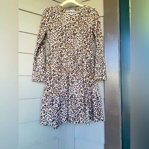 Zara Brown and Black Ruffled Tiered Mini Dress